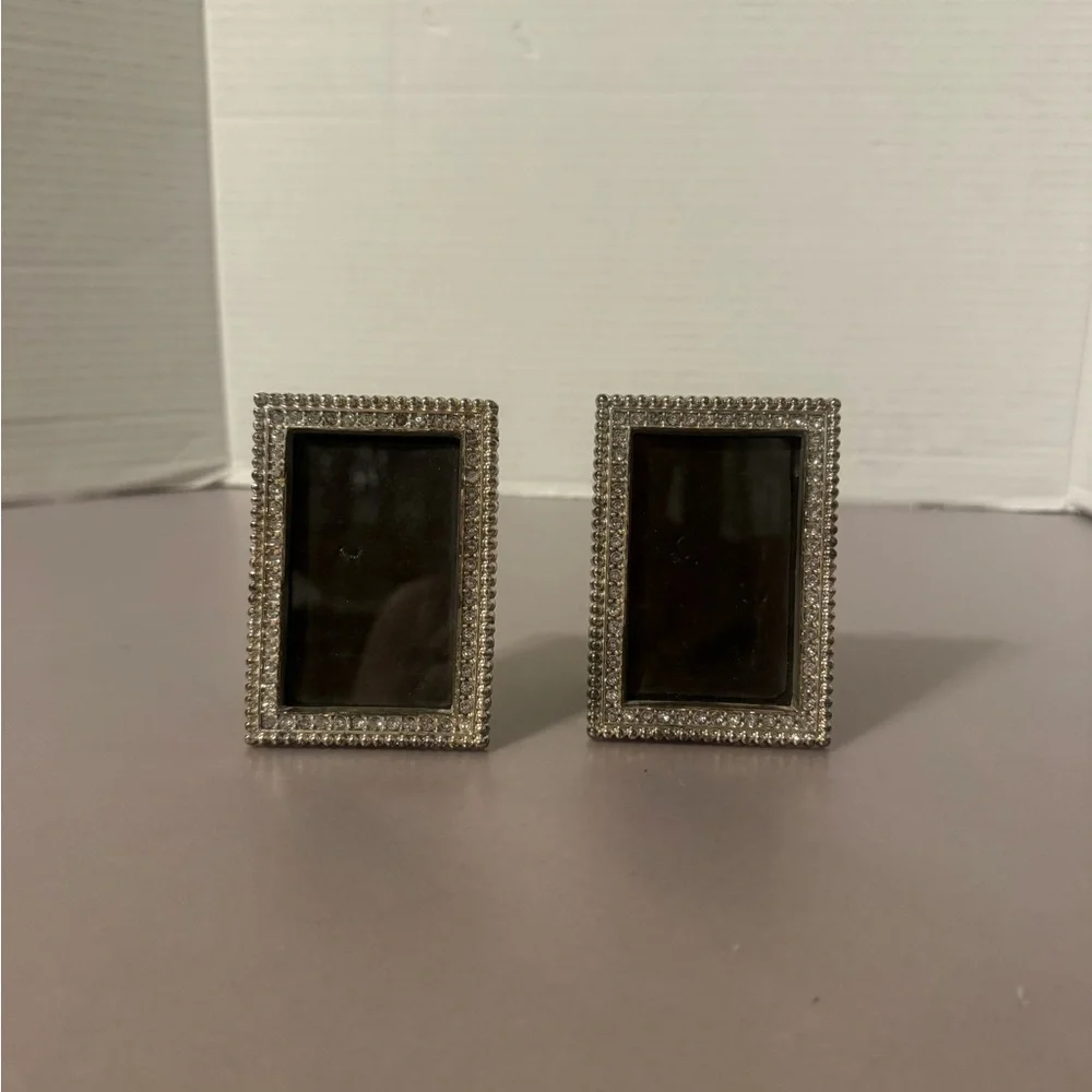 Elegant Silver and Black Photo Frames